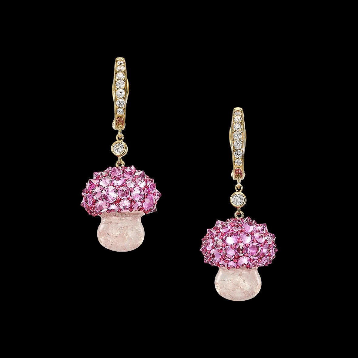 Rose Quartz Virosa Earrings
